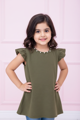 Green Pearl Top - Model Photo