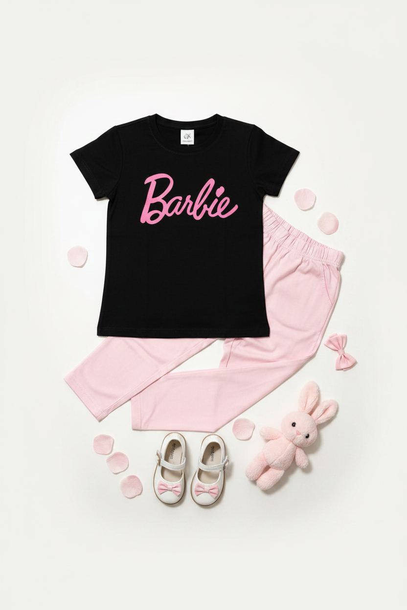 Kids Barbie Set – Premium Editorial Flat Lay