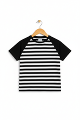 Kids Raglan Stripe T-Shirt – 3D Hanger Shot