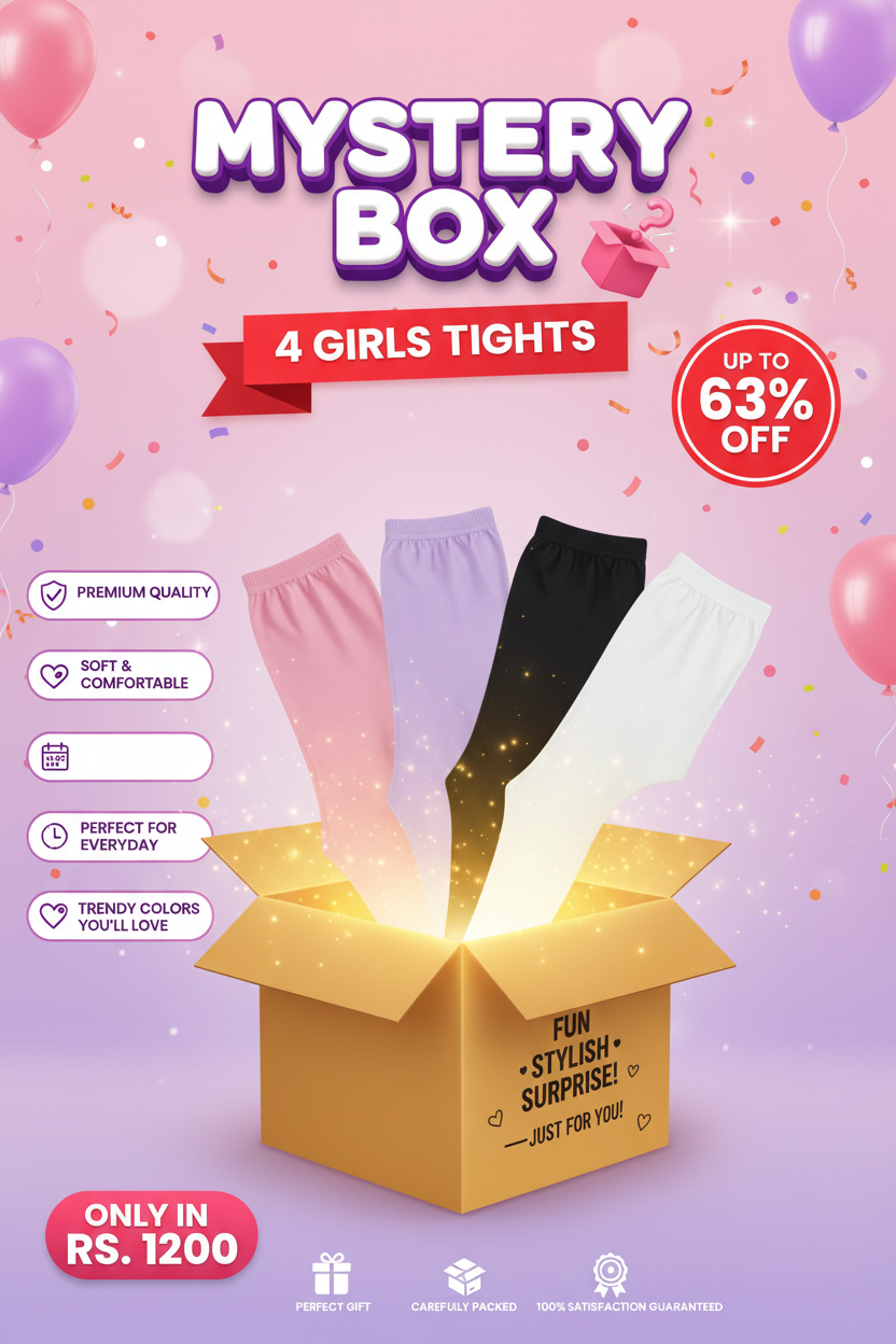Mystery Box 4 Girls Tights Creative Banner