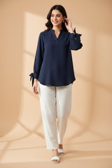 Navy Coord Front Relaxed Fit