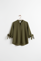 Olive Green Girls Top