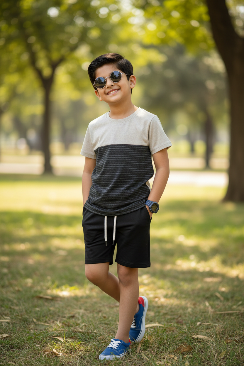 Pakistani Boy Model - Kids 2-Piece Set