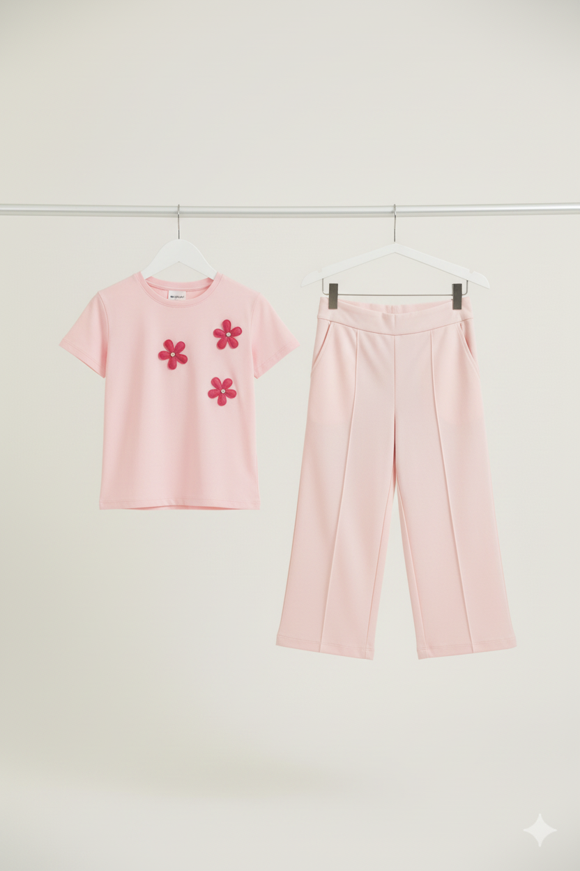 Pink Co-ord Set on Separate Hangers