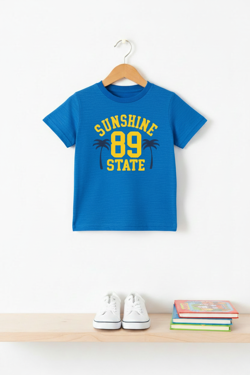 Royal Blue Sunshine 89 - Textured Fabric