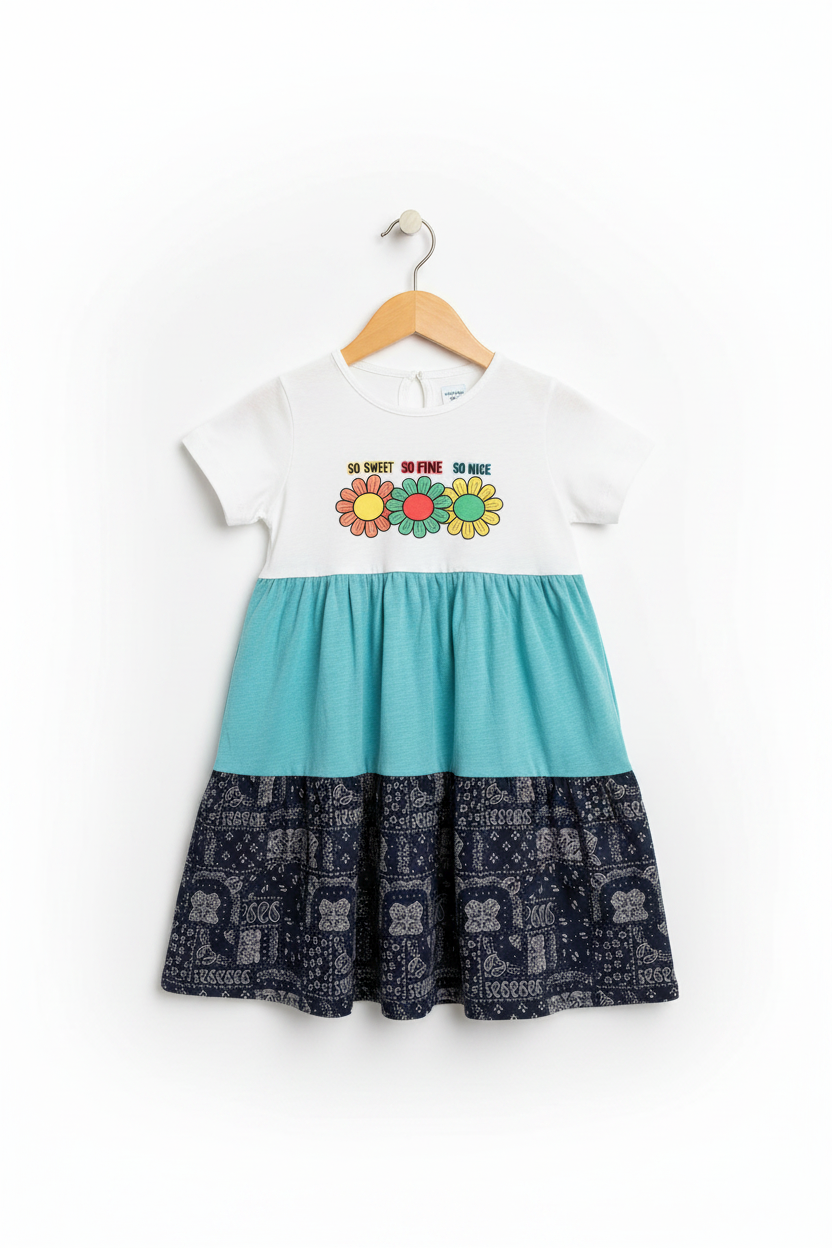 So Sweet So Fine So Nice Girls Dress – Hanging Product Shot