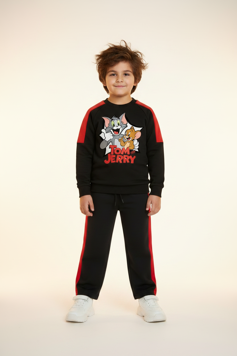 Tom & Jerry Co-ord Set – Pakistani Boy, Rough Hair, Relaxed Fit