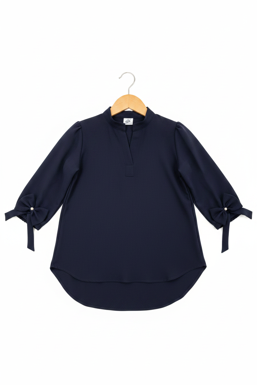 Wooden Hanger - Crepe U-Hem